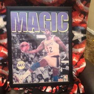 Lakers Magic Vintage Poster